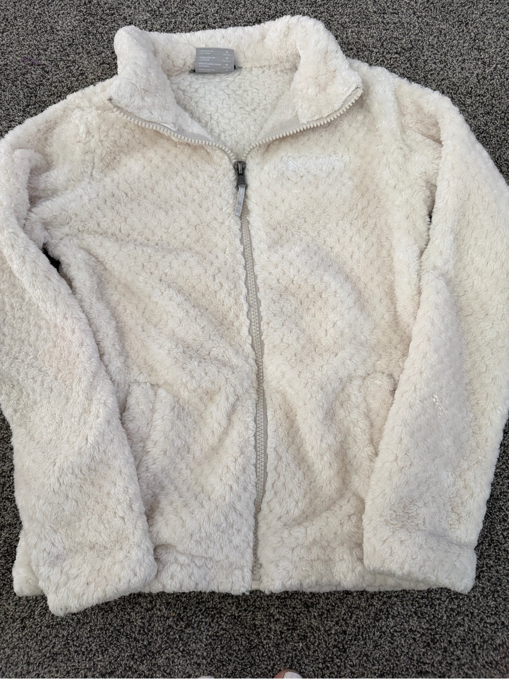 Columbia Kids Cream Sherpa Zip-Up Jacket